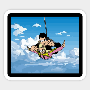 Parachuting Skydiving Free Fall Sticker